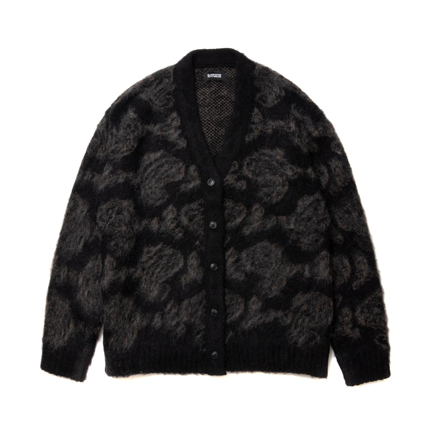 ROTTWEILER ロットワイラー R9 MOHAIR CARDIGAN - BLACK -