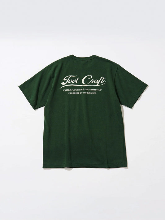 Tool Craft ツールクラフト LOGO T-SHIRTS - BRITISH GREEN -