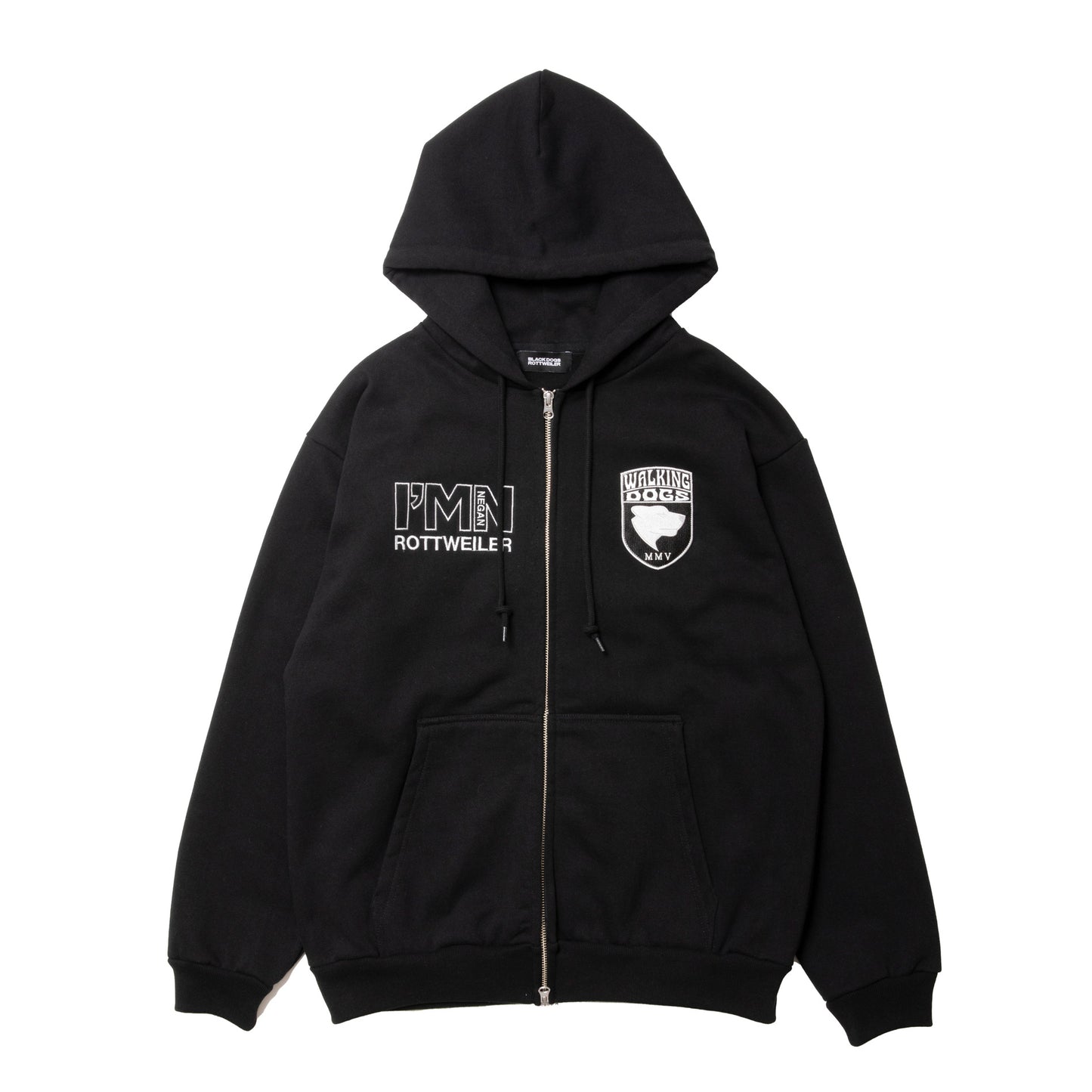 ROTTWEILER ロットワイラー WALKING DOG ZIP PARKA - BLACK -