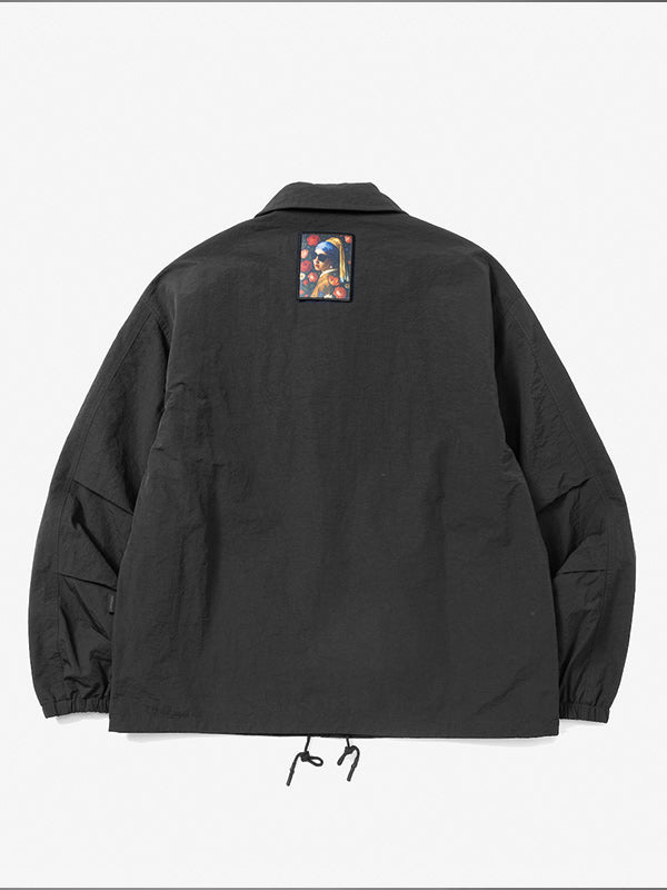 rehacer レアセル Heritage Coach Jacket - BLACK -