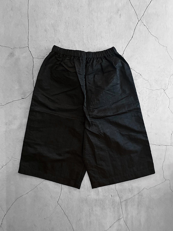 SCARPETTA スカルペッタ NYLON WIDE SHORT PANTS - BLACK -