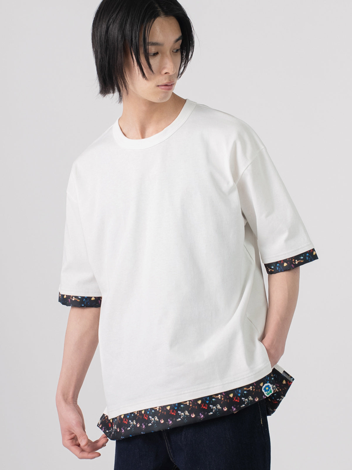 rehacer レアセル Botanical Layered Wide CS - WHITE -