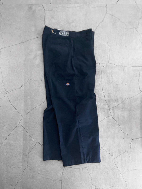 GALLAGE STUDIO REMAKE WORK PANTS DOUBLE KNEE - NAVY -