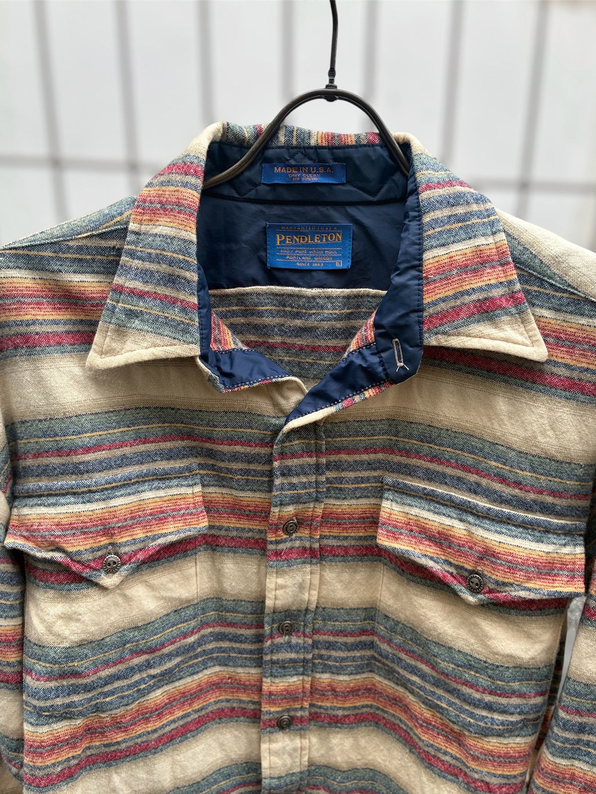 USED COLLECTION ユーズドコレクション Pendleton Wool Shirts - BEIGE -