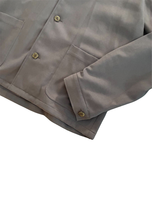 ALLS オールズ SHAWL COLLOR BETWEEN JACKET - PURPLE -