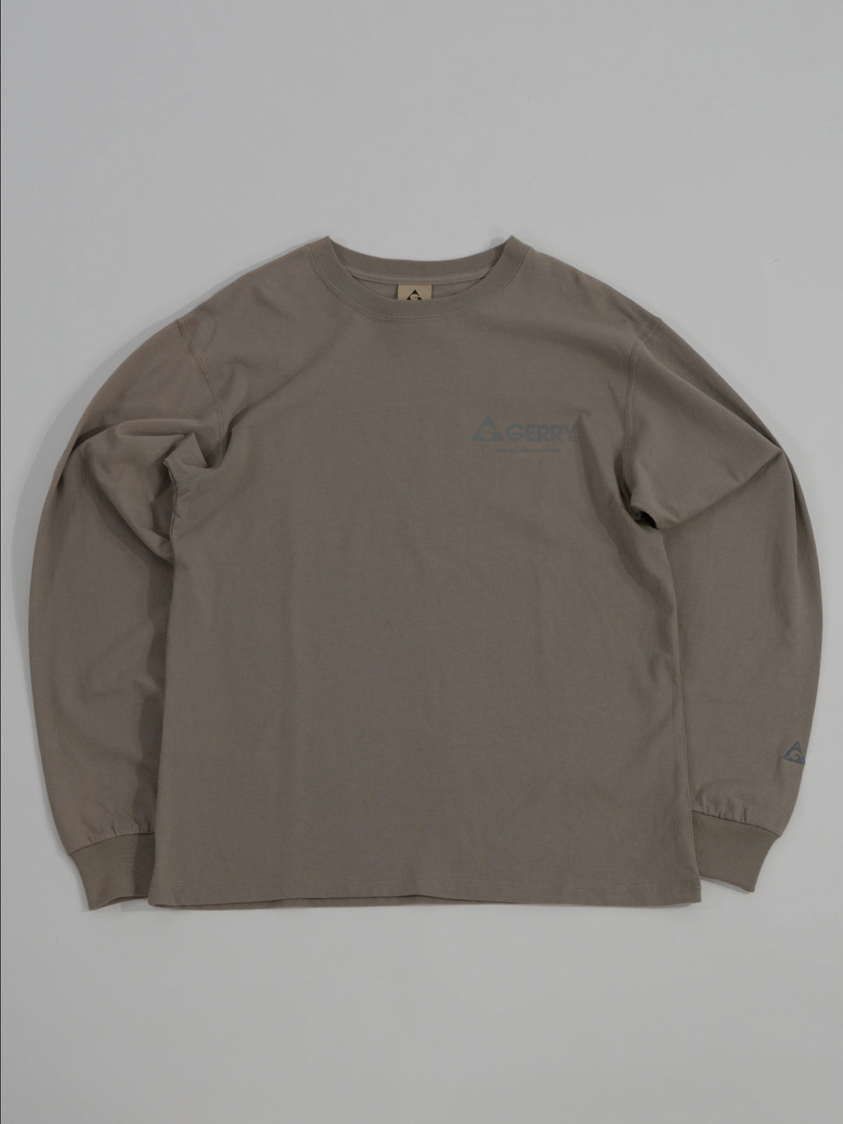 GERRY ジェリー 7.5oz Heavy Cotton Jersey L/S Graphic T - DULL GRAY -