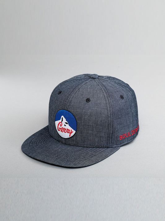 GERRY ジェリー Chambray FLAT CAP - BLACK -