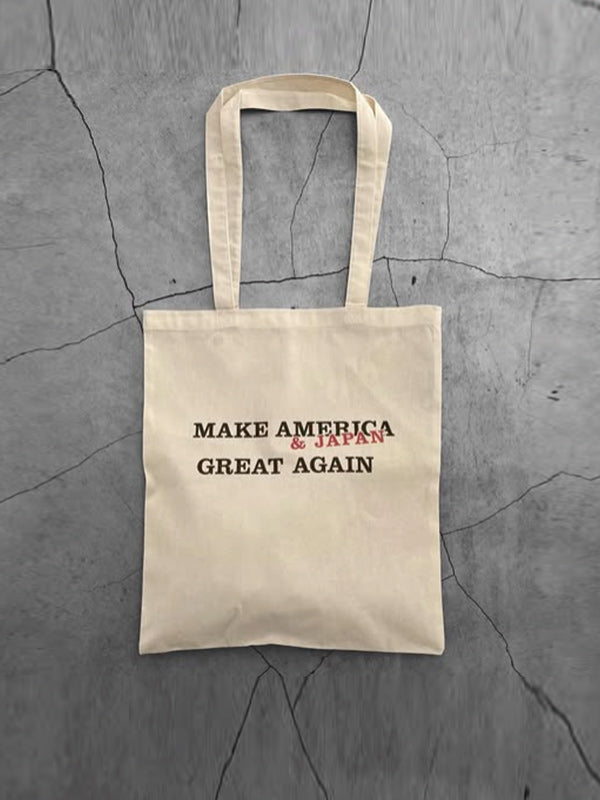 AS STANDARD アズスタンダード　MAKE AMERICA & JAPAN GREAT AGAIN TOTE BAG