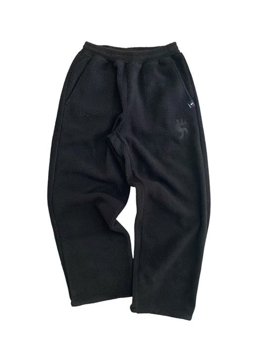 Mendrill メンドリル  MNDL FLEECE PANTS - BLACK -