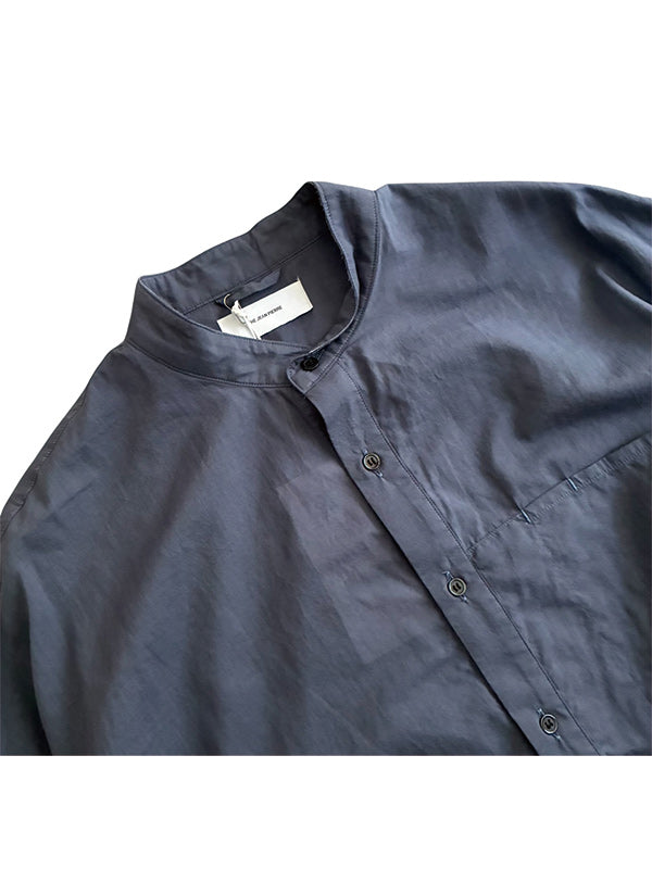 THE JEAN PIERRE ジャン・ピエール Super Fine Cotton Tech Pullover Shitrt - GREY -