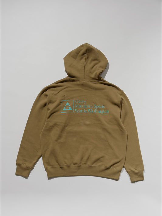 GERRY ジェリー 13oz Heavy Cotton Sweat Graphic Hoodie - COYOTE -