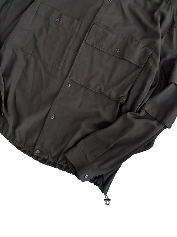 THE JEAN PIERRE ジャン・ピエール Beta Shirt RAYON  - FADE BLACK -