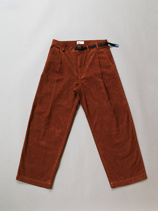 GERRY ジェリー Tuck Wide Climbing Pants(11Wコール) - BROWN -