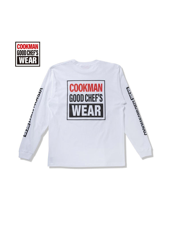 Cookman クックマン Tシャツ LONG SLEEVE TEE Vision Logo - WHITE -