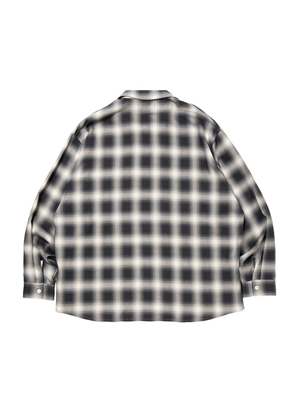 ROTTWEILER ロットワイラー R9 OMBRE CHECK SHIRT - BLACK - – ADONUST