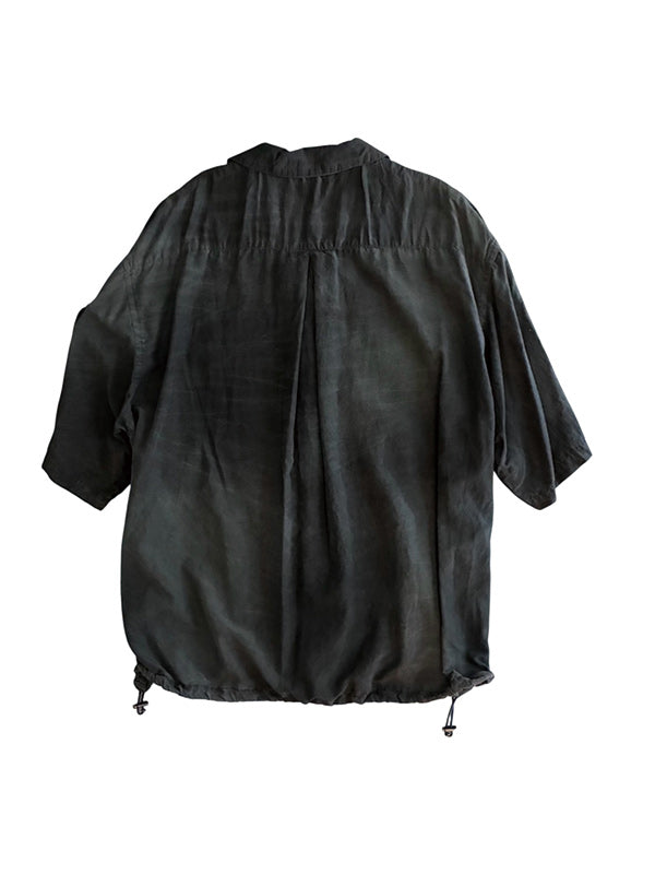 THE JEAN PIERRE ジャン・ピエール Fade Silk Beta SS Shirt - FADE BLACK -