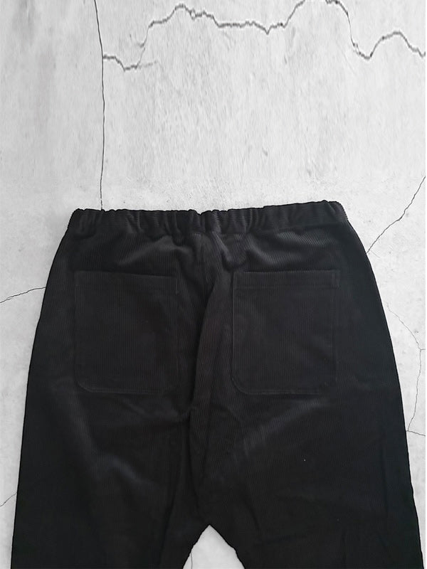 ALLS オールズ CORDUROY PANTS - BLACK -