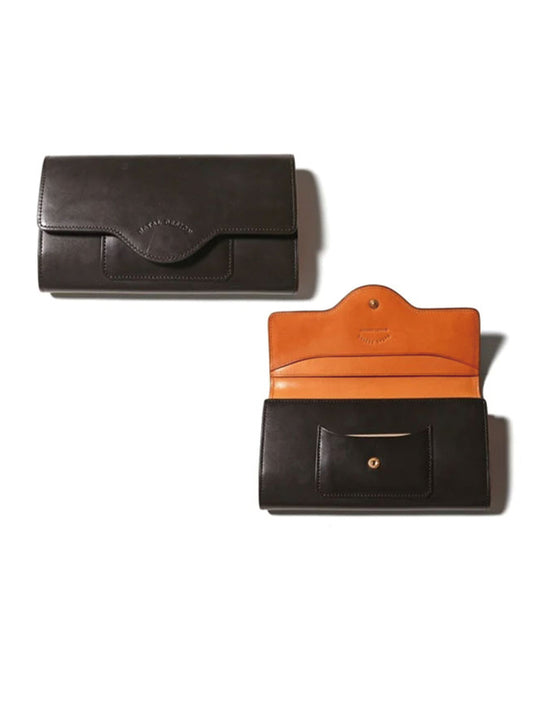 NATAL DESIGN ネイタルデザイン CABALLERO WALLET LONG３ - DARK BROWN x CAMEL -