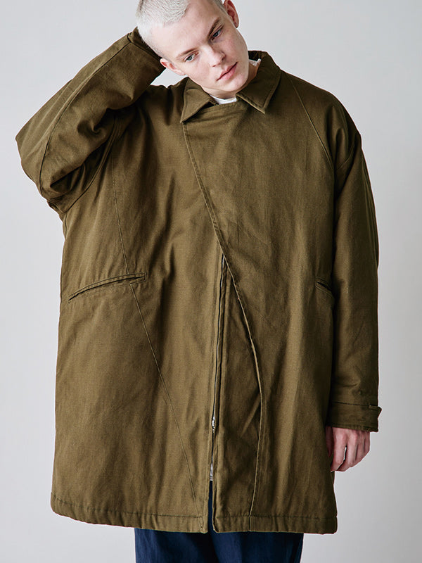 rehacer レアセル Slant Twill Mods Coat - KHAKI -