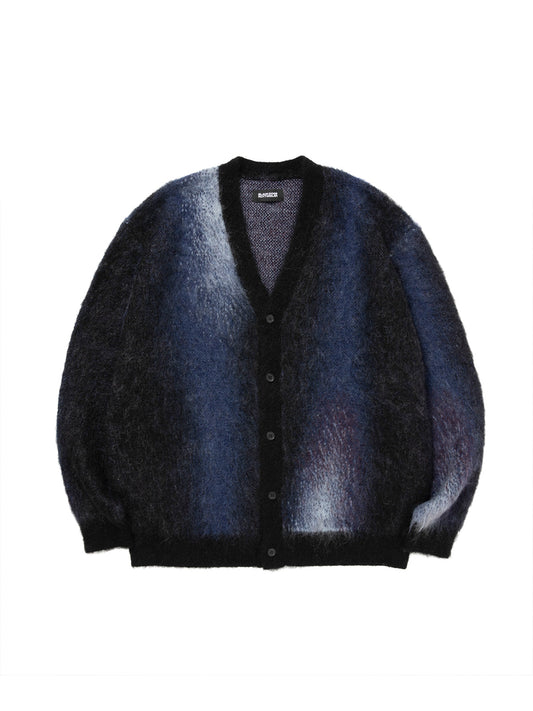 ROTTWEILER ロットワイラー R9 PATERNED CARDIGAN - NAVY -