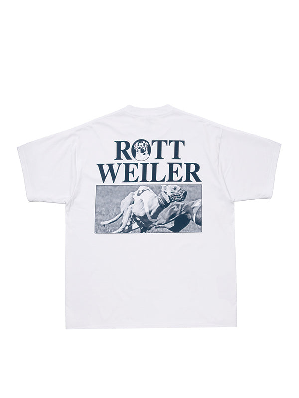 ROTTWEILER ロットワイラー DOGRACE TEE - WHITE -