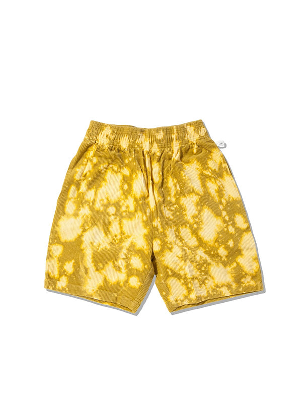 Cookman クックマン シェフパンツ Chef Pants Short Corduroy FAT Bleach - YELLOW -
