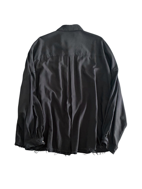 THE JEAN PIERRE ジャン・ピエール Signature 11XL Shirt(RAYON) - BLACK -