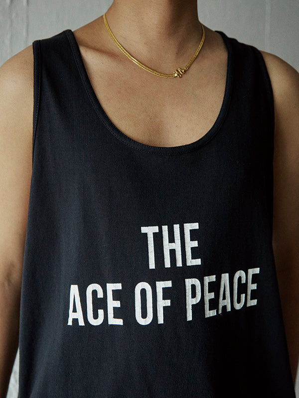 AS STANDARD ACE OF PEACE TANK TOP - BLACK -