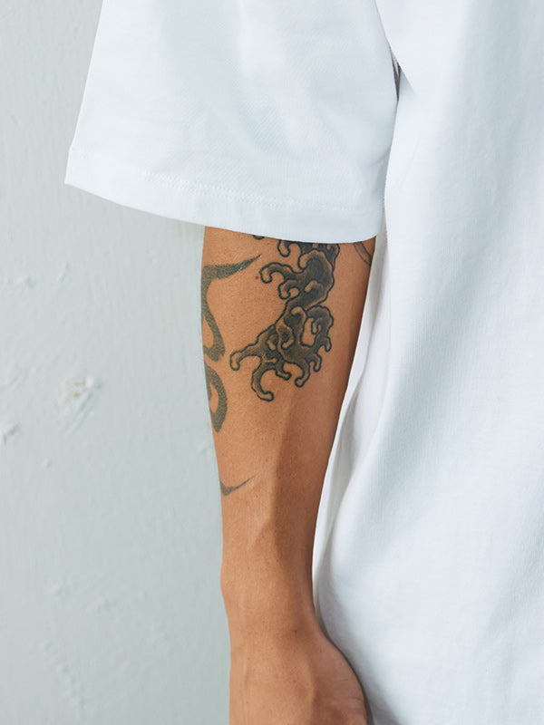 AS STANDARD X SCREEN STARS アズスタンダード x スクリーンスターズ  Cut Off  TEE - WHITE -