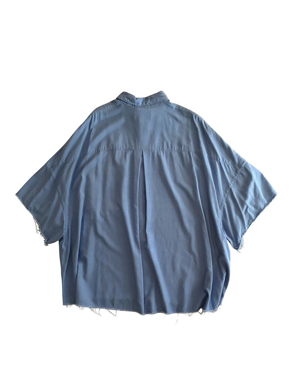 THE JEAN PIERRE ジャン・ピエール Signature 11XL SS Shirt RAYON  - SAX -
