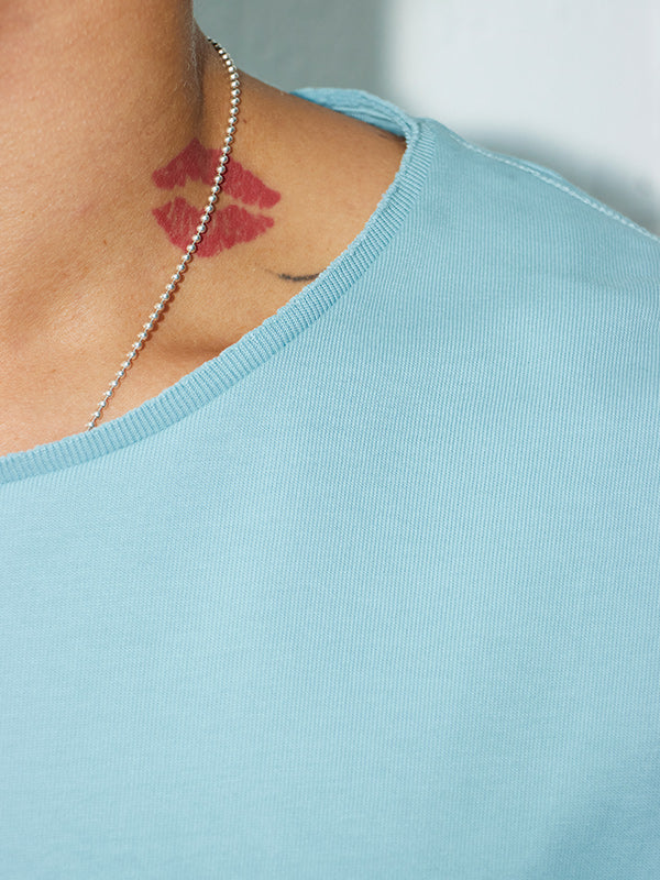 AS STANDARD X SCREEN STARS アズスタンダード x スクリーンスターズ  Cut Off  TEE - L-BLUE -