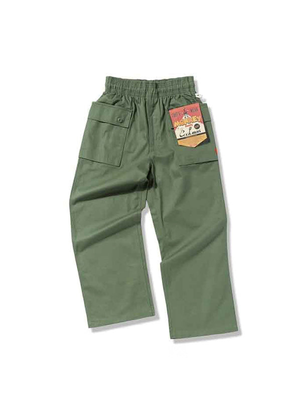 Cookman クックマン シェフパンツ Monkey Pants Herringbone - Olive -