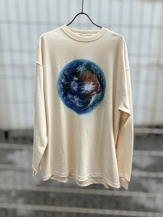 Nasngwam ナスングワム Nasngwam EARTH L/S TEE - NATURAL -