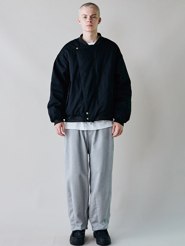 rehacer レアセル Slant Twill Bomber Jacket - BLACK -