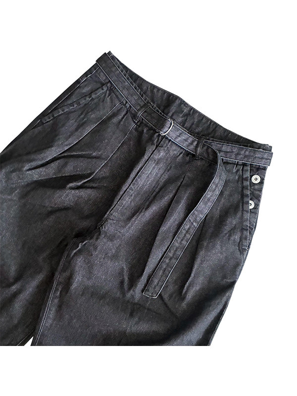 SCARPETTA スカルペッタ 2 TACK DENIM SHORT PANTS - BLACK -