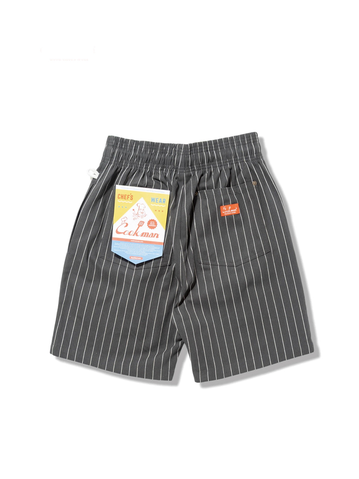 Cookman クックマン シェフパンツ Carpenter's Pants Short Front Pocket Herringbone - CHARCOAL-