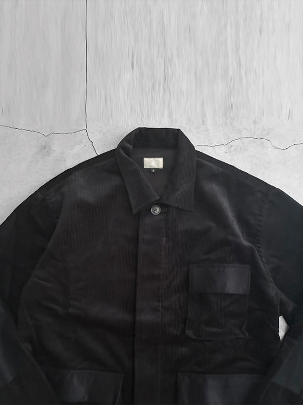 【雑誌 GO OUT3月号掲載】【WINTER SALE】ALLS オールズ CORDUROY JACKET - BLACK -