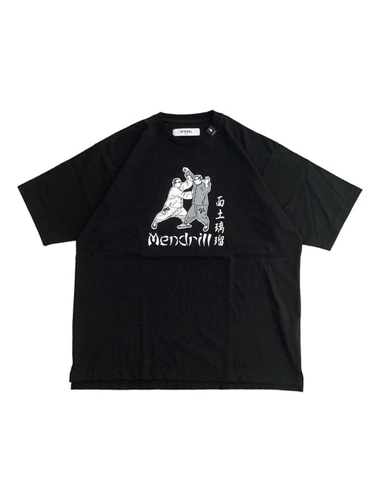 Mendrill メンドリル  MNDL KANG FU TEE - BLACK -