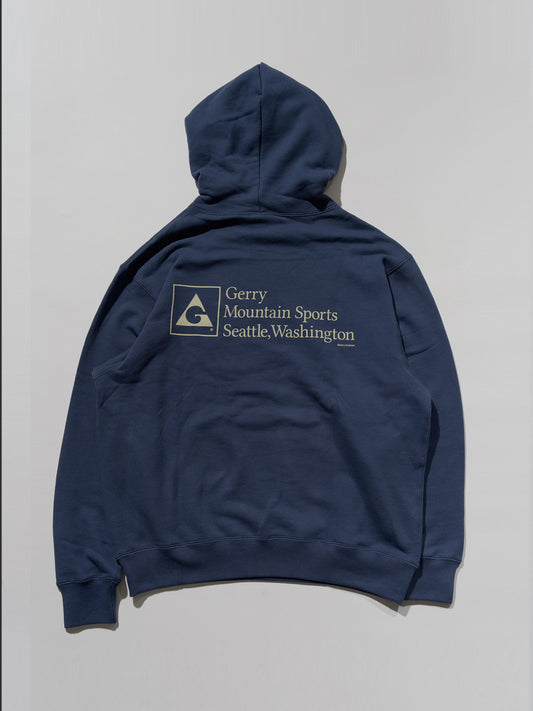 GERRY ジェリー 13oz Heavy Cotton Sweat Graphic Hoodie - NAVY -