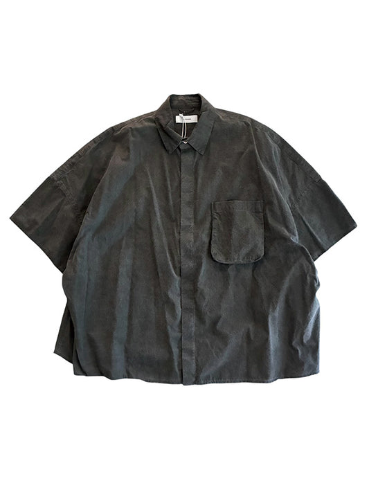 THE JEAN PIERRE ジャン・ピエール Signature 11XL SS Shirt(BROAD) - FADE BLACK -