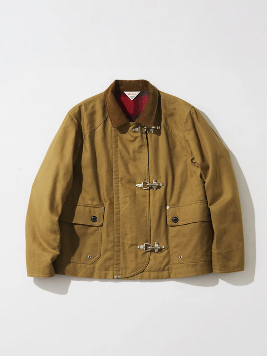 Tool Craft ツールクラフト FIREMAN JACKET パラフィンコットンファイヤーマンジャケット - BROWN -