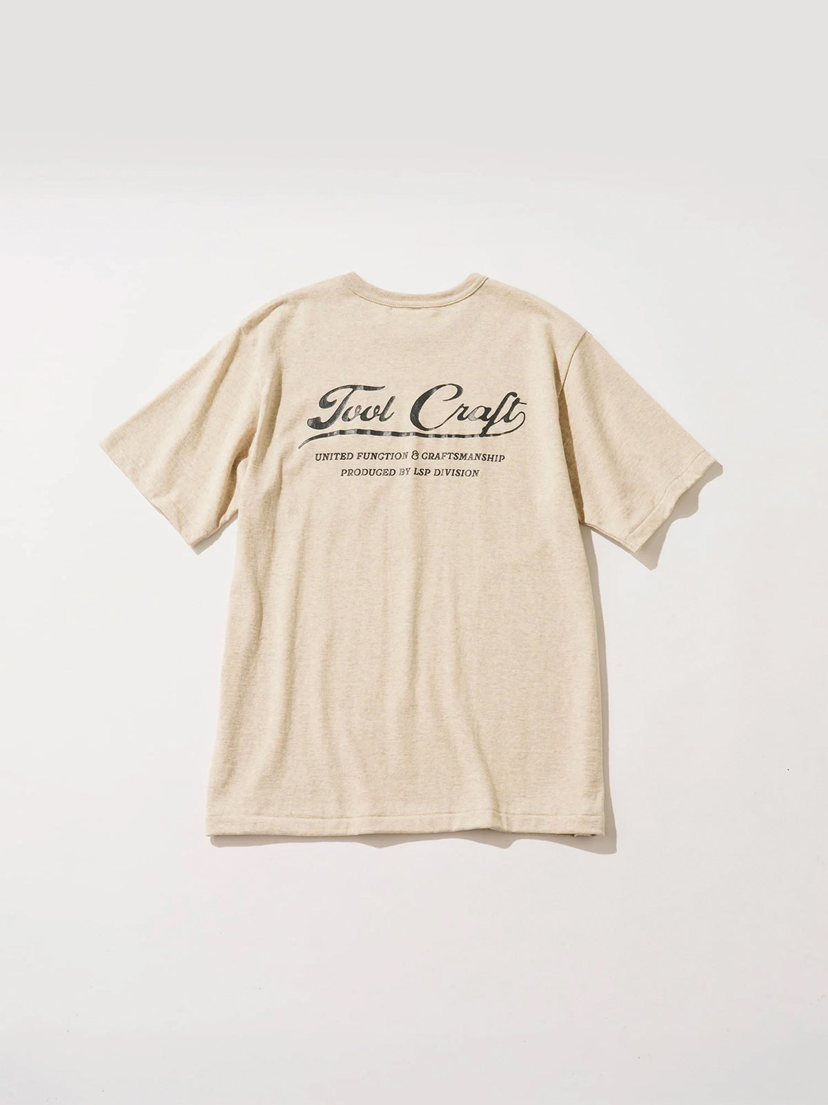 tool craft ツールクラフト LOGO T-SHIRTS - OATMEAL -