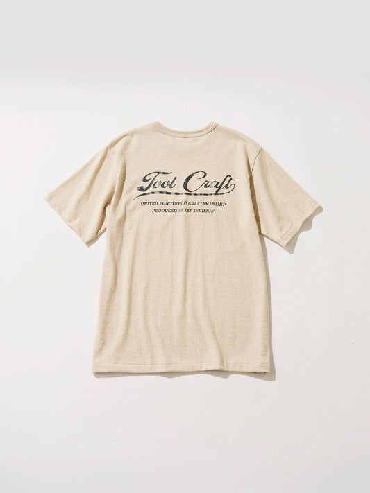 Tool Craft ツールクラフト LOGO T-SHIRTS - OATMEAL -