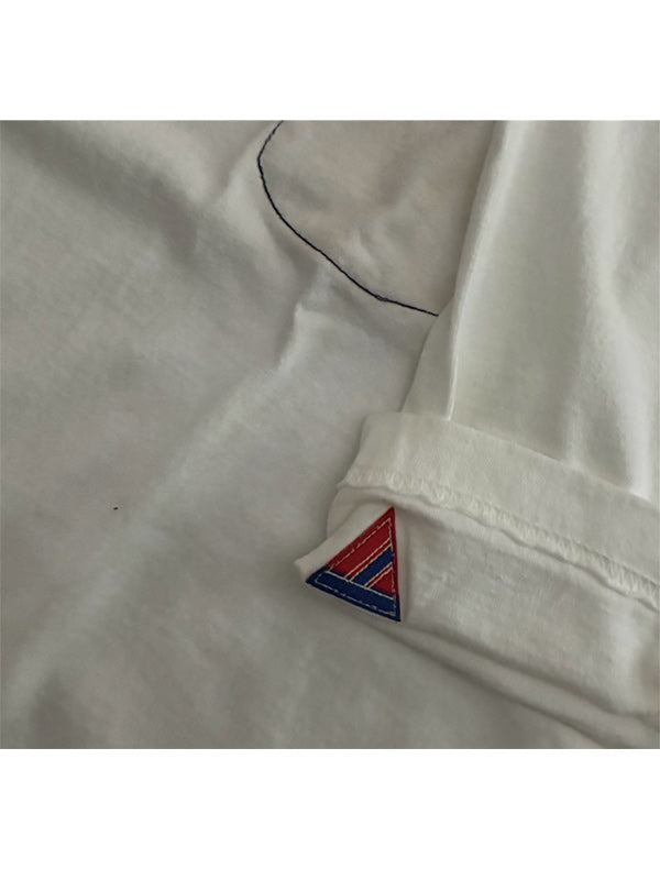ALLS POCKET STITCH TEE - WHITE -