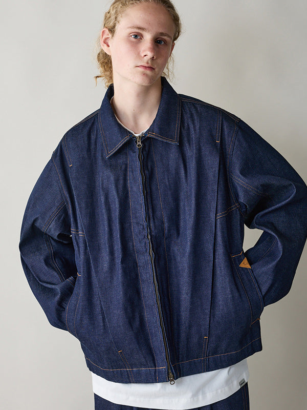 rehacer レアセル Tuck Volume Denim Jacket