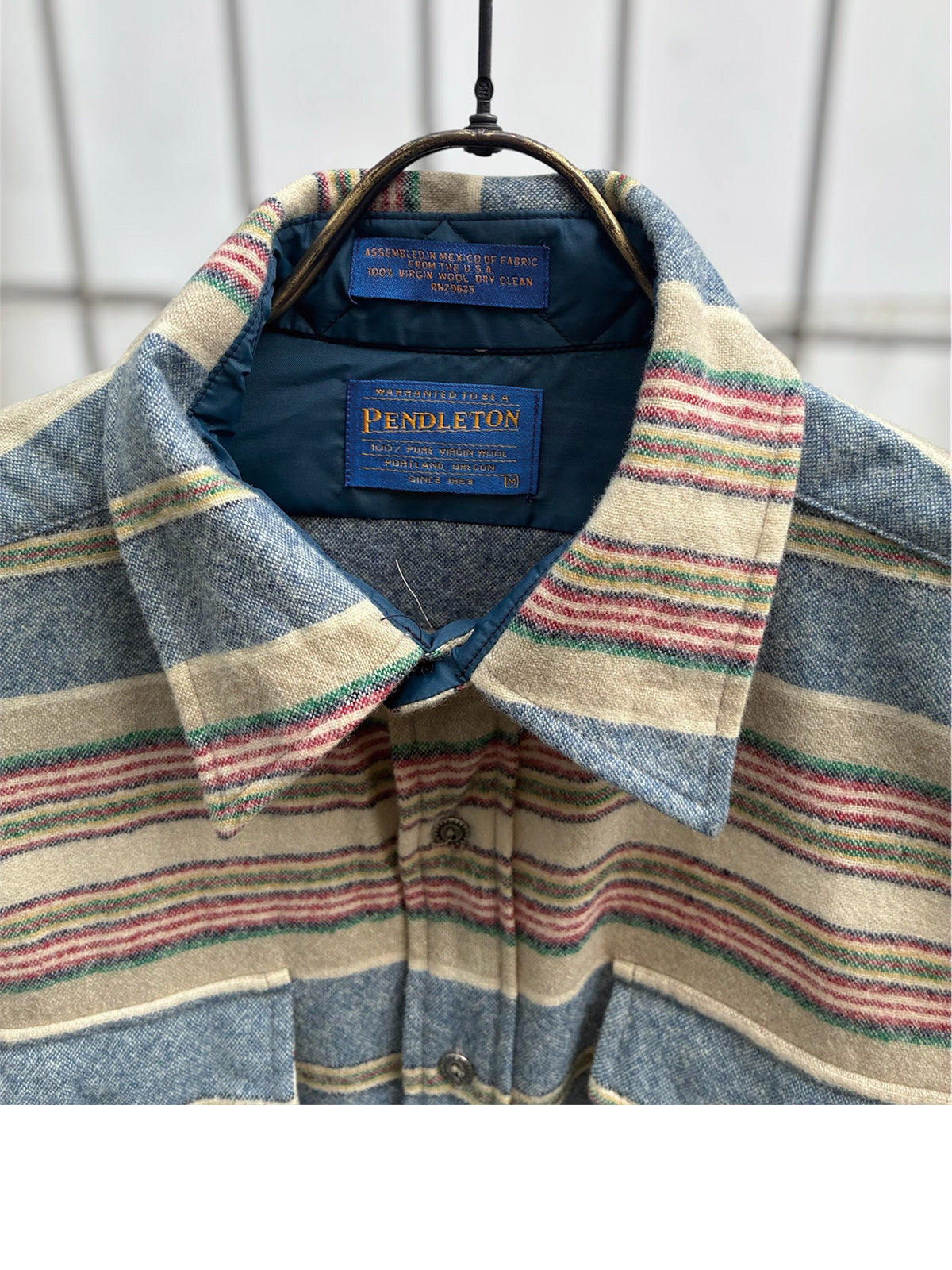 USED COLLECTION ユーズドコレクション Pendleton Wool Shirt - ASH BROWN -