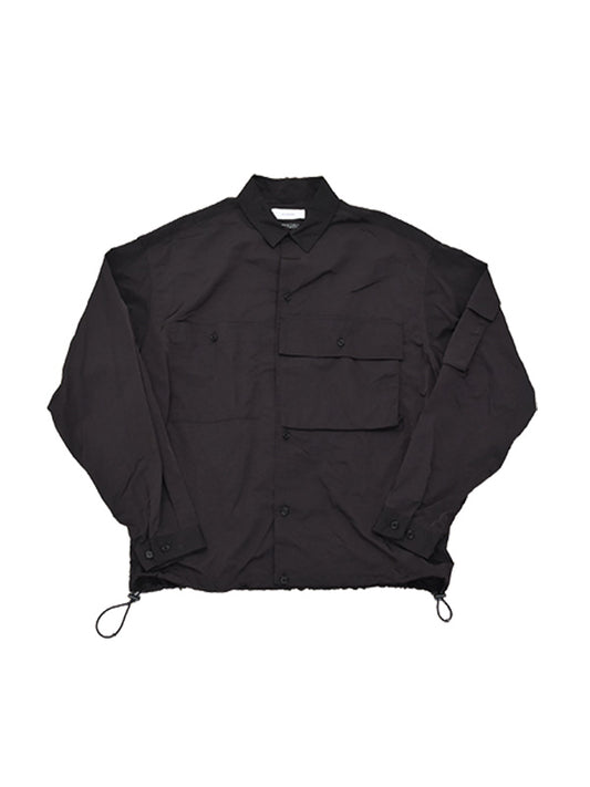 THE JEAN PIERRE ジャン・ピエール Beta Shirt NYLON - DARK BROWN -