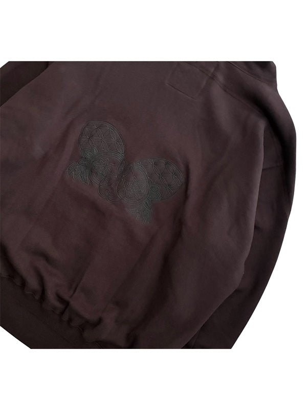NATAL DESIGN ネイタル デザイン FLOWER OF LIFE SWEAT PARKA  - CHOCOLATE -