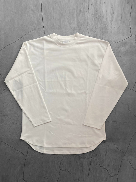 FORTUNA homme フォルトゥナオム SoftClearSmooth Dress L/S Tee - WHITE -