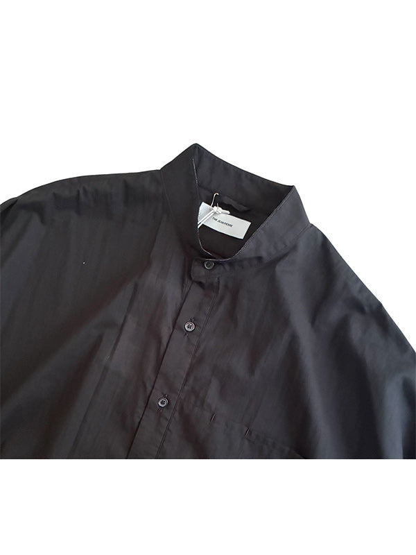 THE JEAN PIERRE ジャン・ピエール Super Fine Cotton Tech Pullover Shitrt - BLACK -